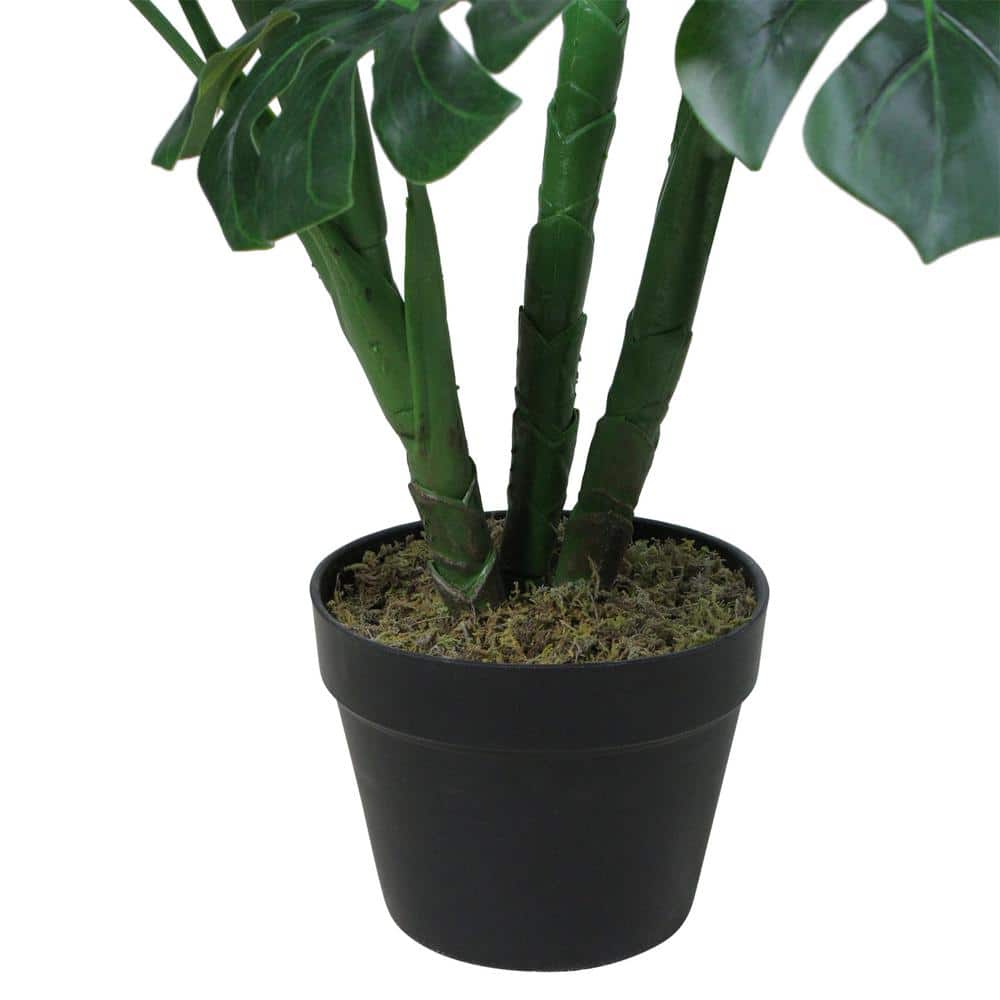 50 in. Potted Green Artificial Monstera Plant - Hercitys