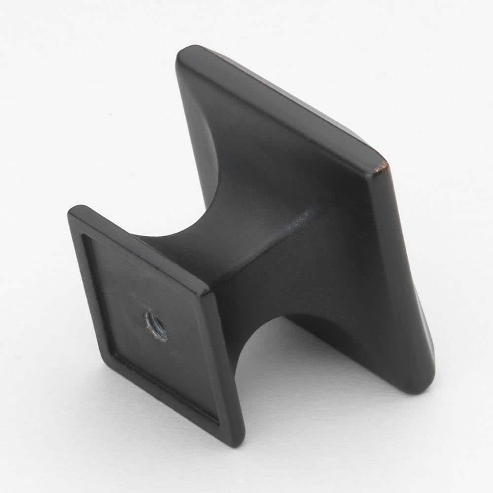 1-1/4 in. Oil Rubbed Bronze Finish Square Twisted Drawer Cabinet Knob (10-Pack) - Hercitys