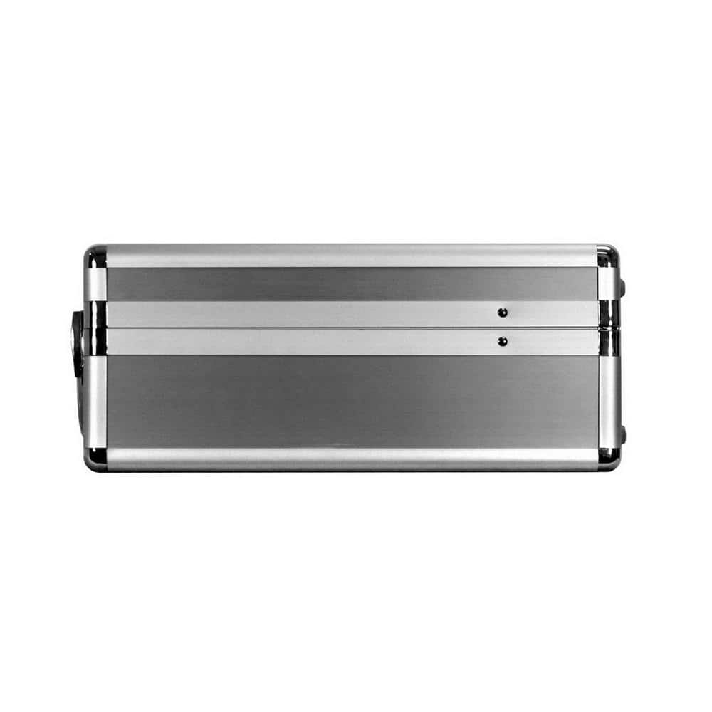 15 in. Smooth Aluminum Tool Case with Foam in Silver - Hercitys