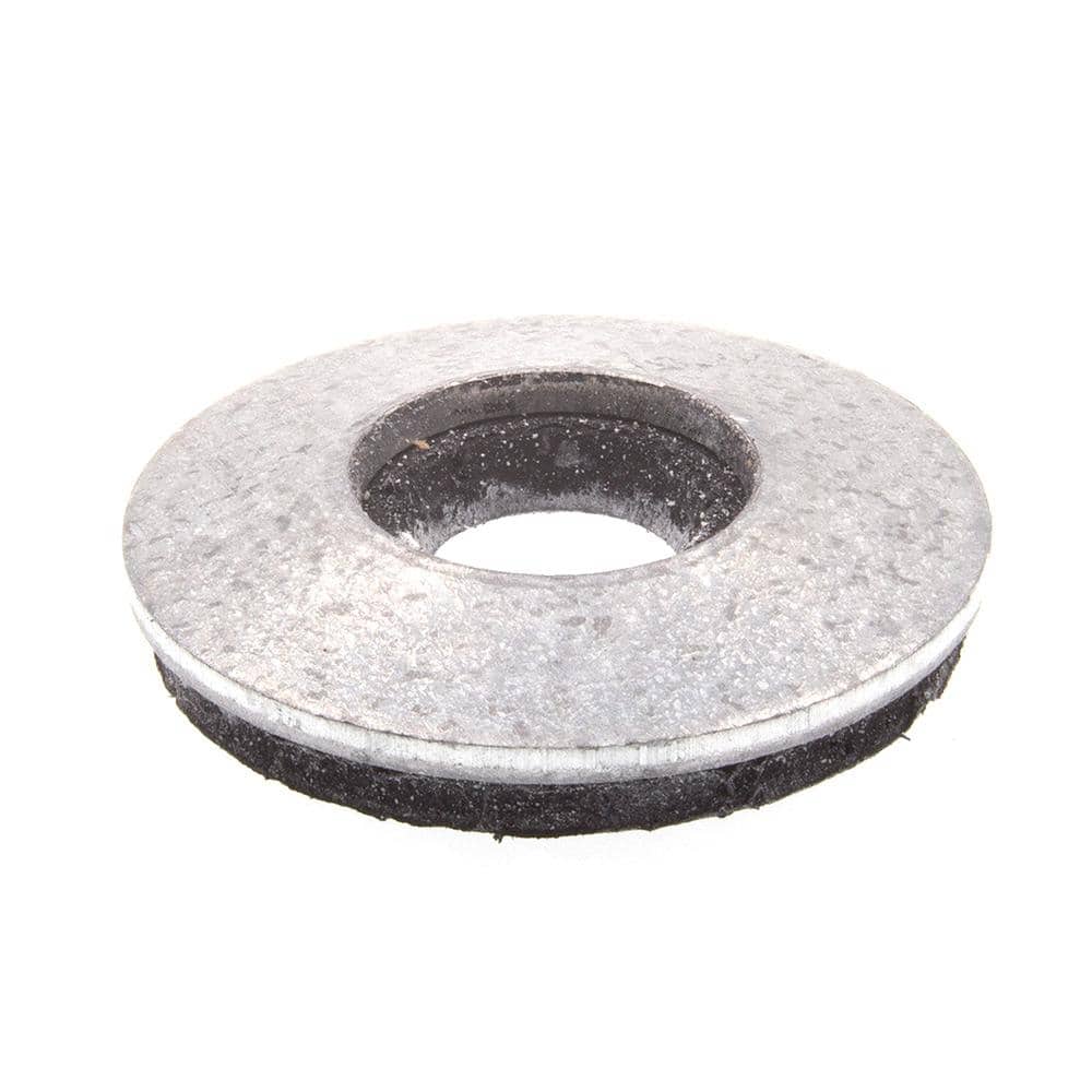 1/4 in. x 5/8 in. O.D. Galvanized Steel Bonded Sealing Washers (25-Pack) - Hercitys