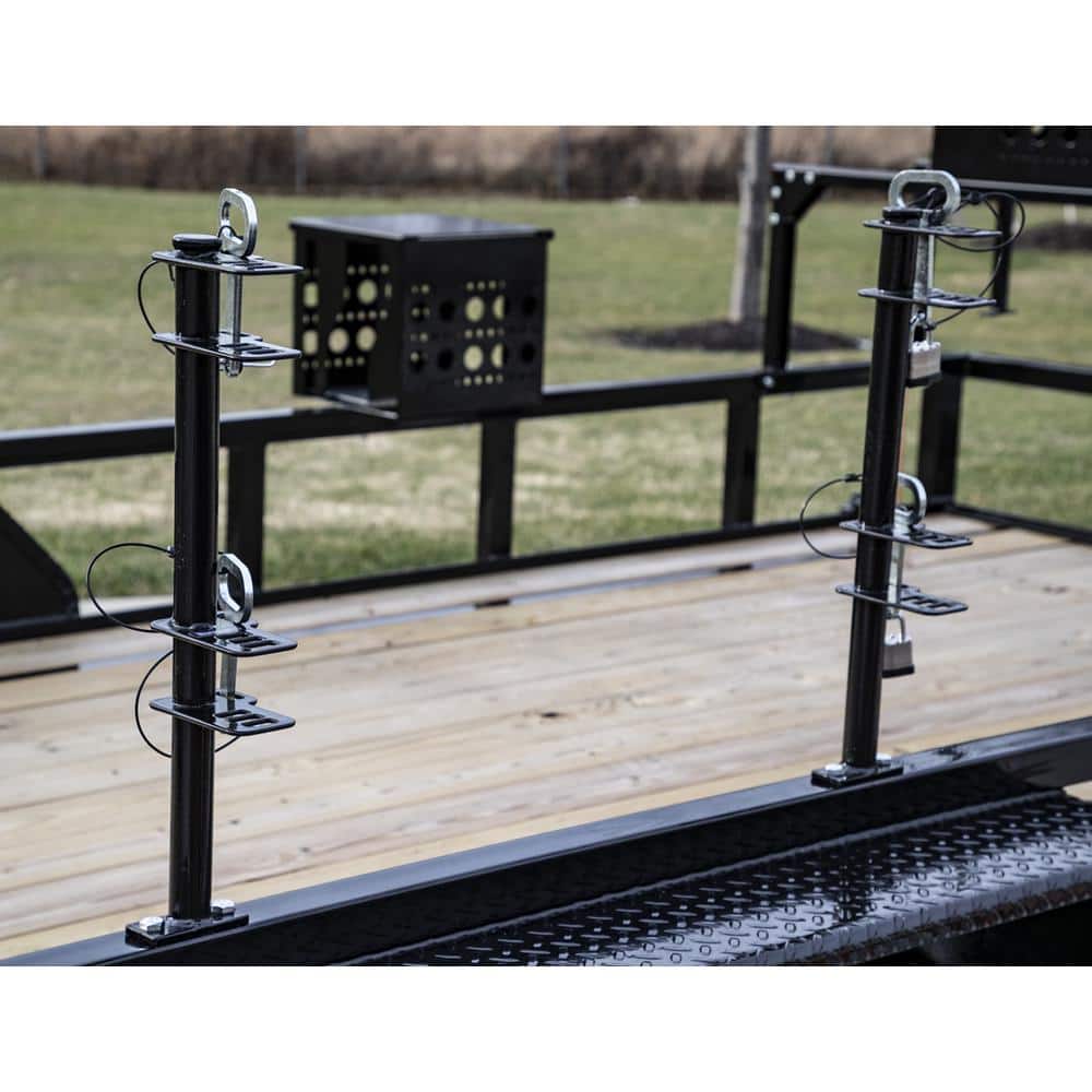 2-Position Trimmer Edger Rack Holder Open Landscape Trailer - Hercitys