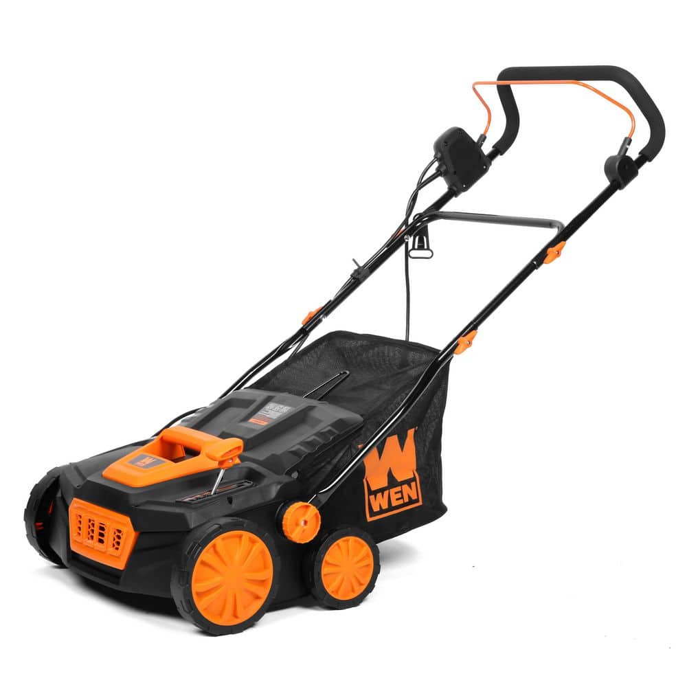 15 in. 13 Amp 2-in-1 Electric Dethatcher and Scarifier with Collection Bag - Hercitys