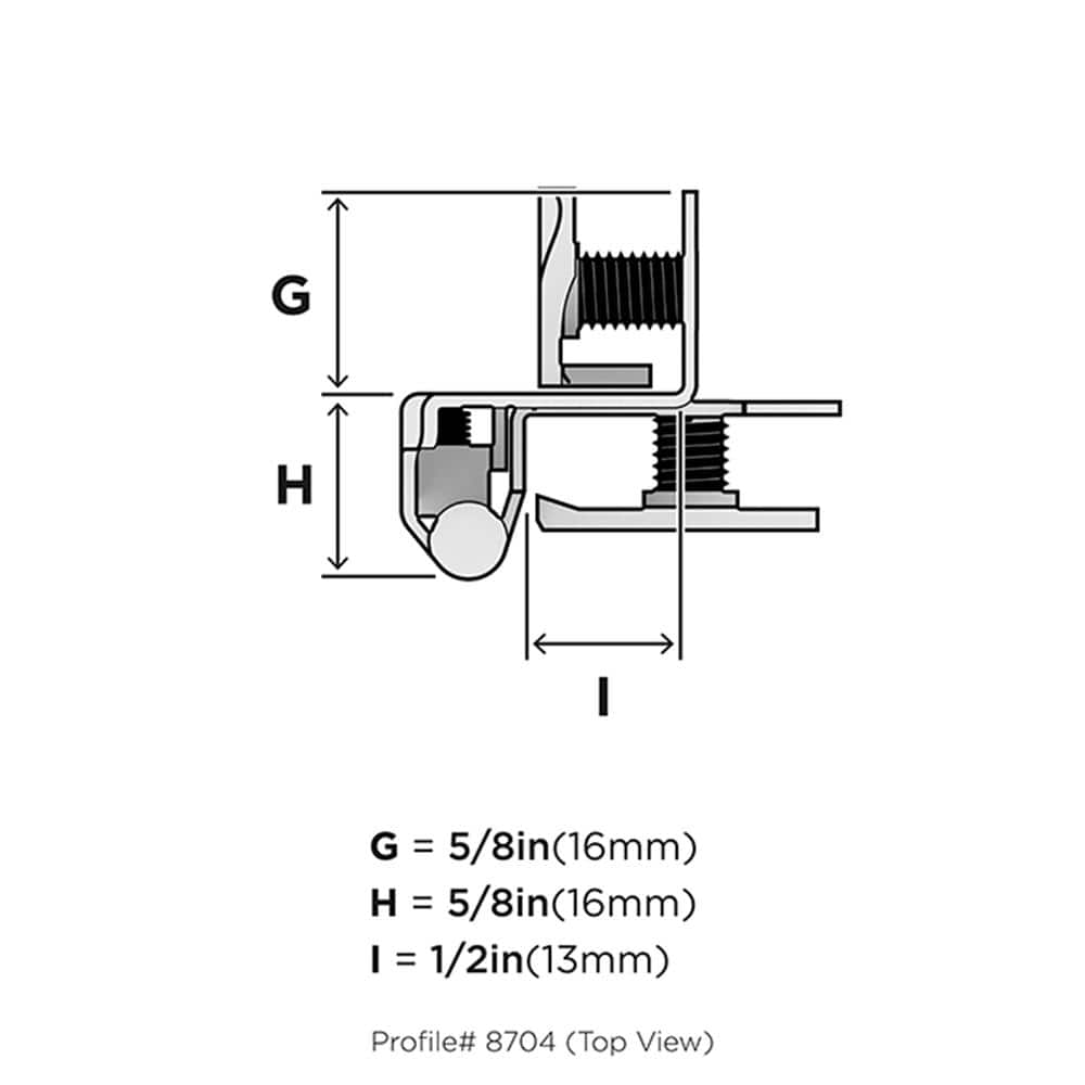 2-Pack Satin Nickel 1/2 in. Overlay Double Demountable Cabinet Hinges - Hercitys