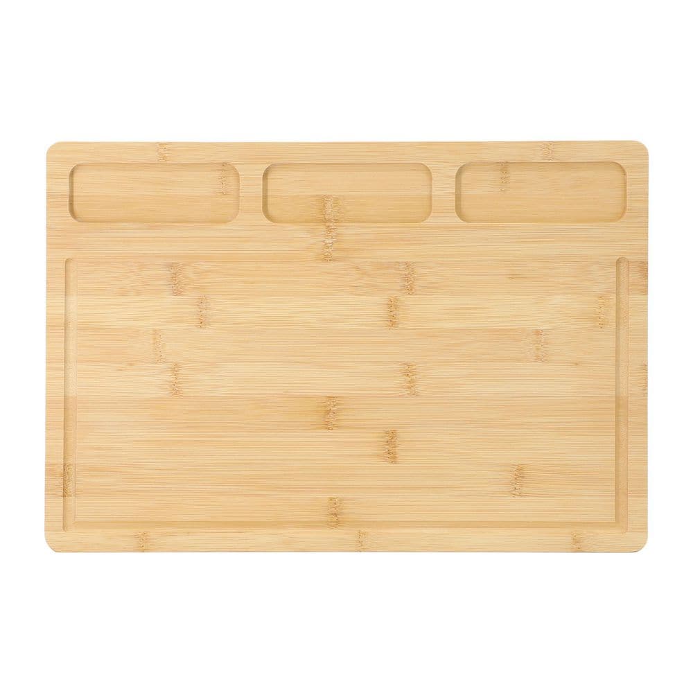 3-Piece Bamboo Cutting, Prep and Serving Boards - Hercitys