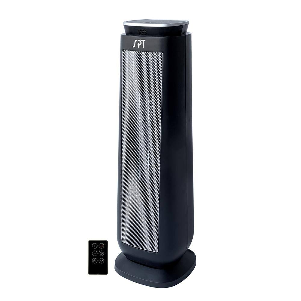 1500-Watt 23 in. Electric Forced Air Ceramic Space Heater with Timer and Remote - Hercitys