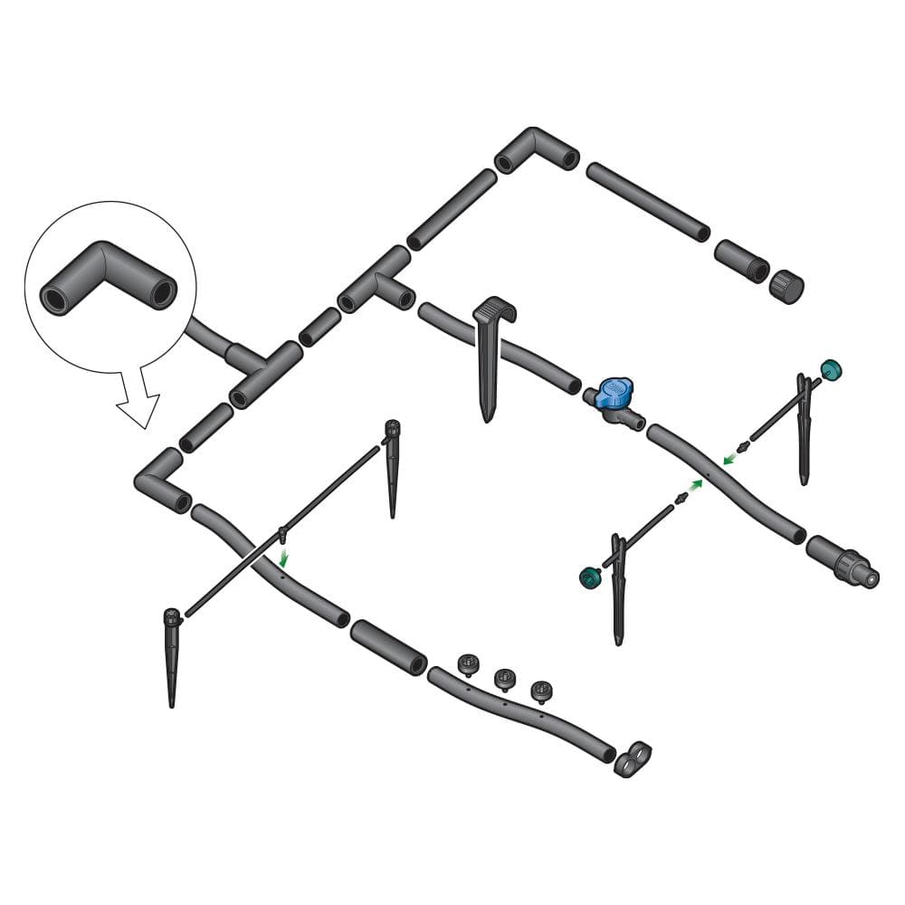 1/2 in. 0.700 OD Compression Elbow (25-Pack) - Hercitys