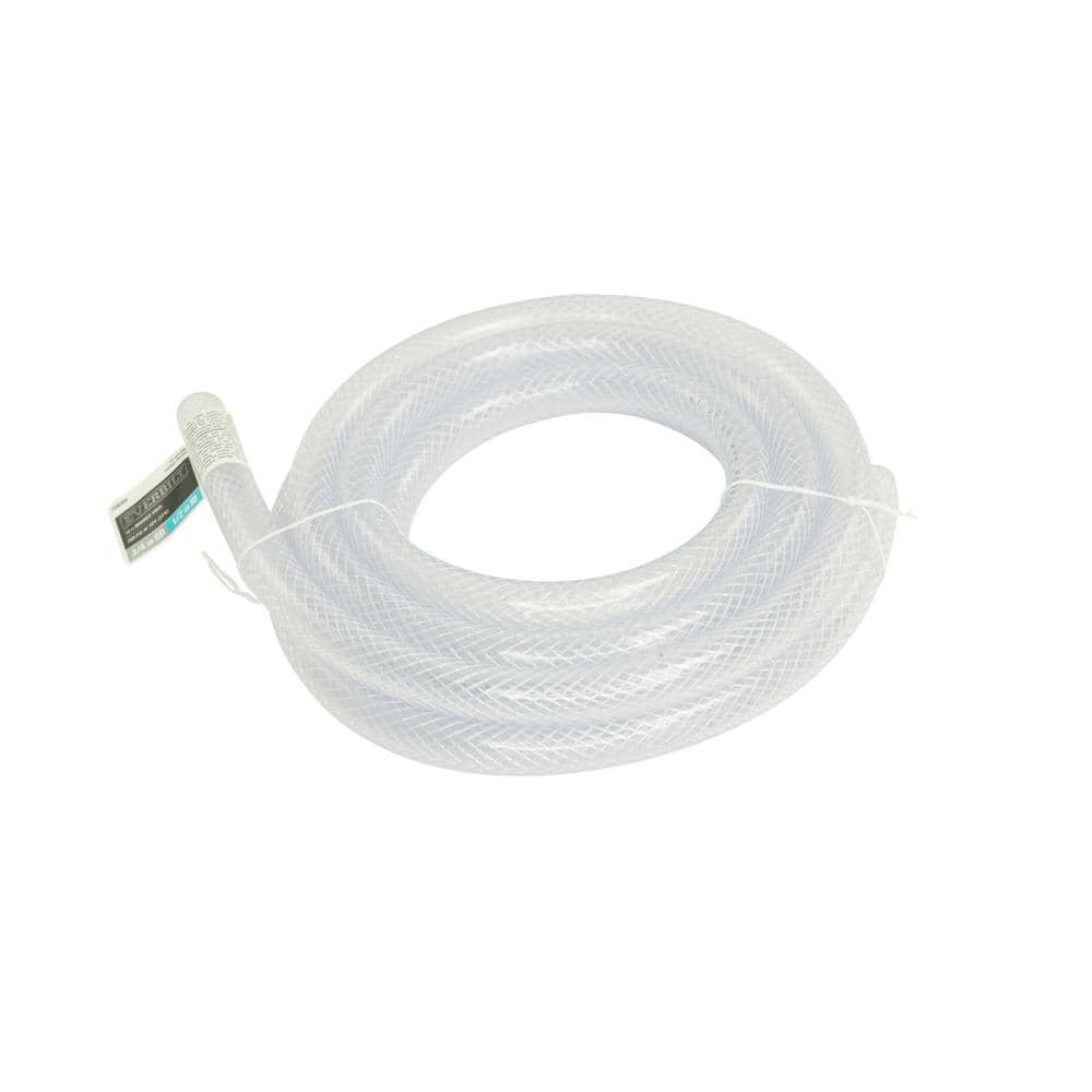 3/4 in O.D. x 1/2 in. I.D. x 10 ft. PVC Braided Vinyl Tube - Hercitys