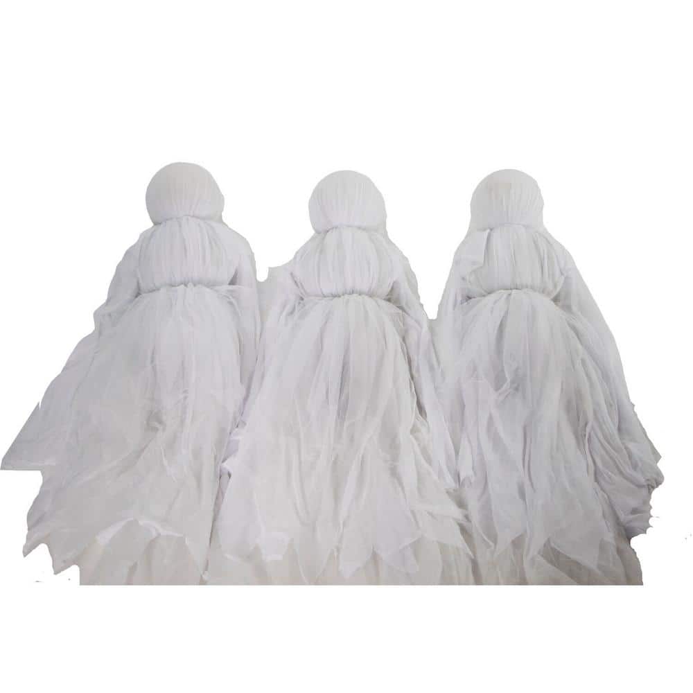 41 in. Light-Up Lawn Ghosts Halloween Prop - Hercitys