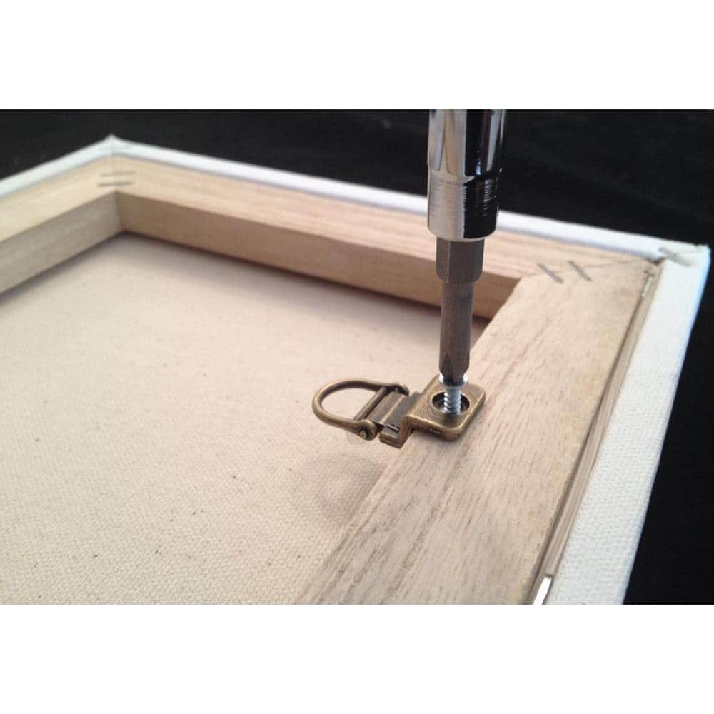 25 lb. Canvas Wire 1 Hole D Ring (50-Pack) - Hercitys