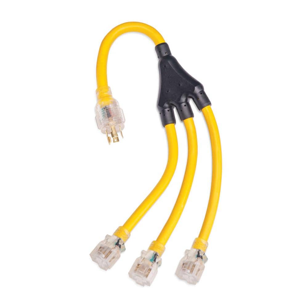 2 ft 30-Amp 125-Volts Generator Extension Cord Adapter - Hercitys