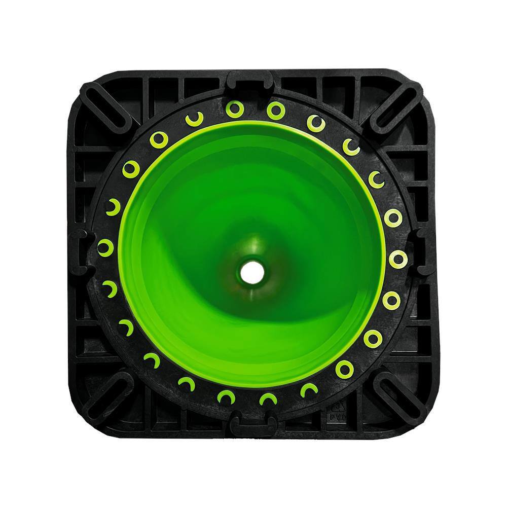 28 in. Lime Green Traffic Cone with Black Base 7 lbs. (6-Pack) - Hercitys