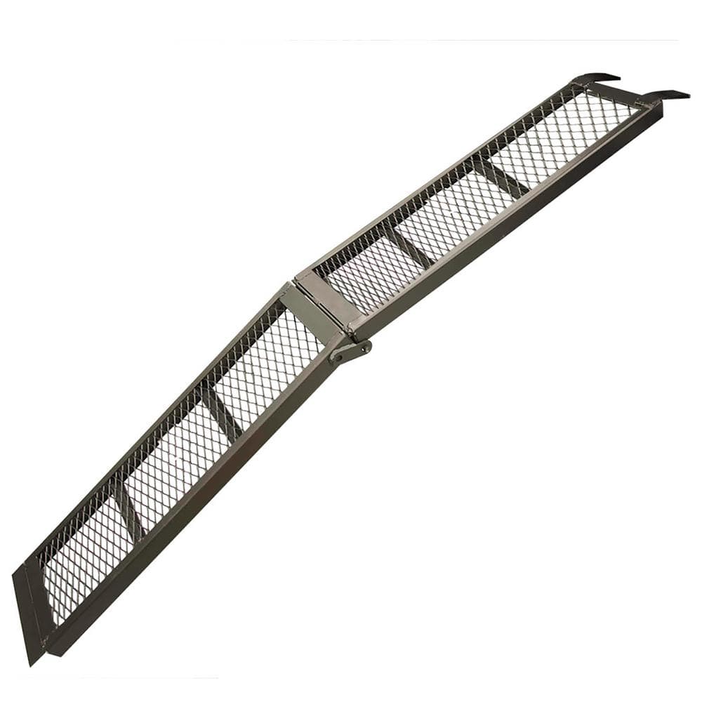 11 in. x 80 in. Steel Centre Folding Mesh Loading Ramp - Hercitys