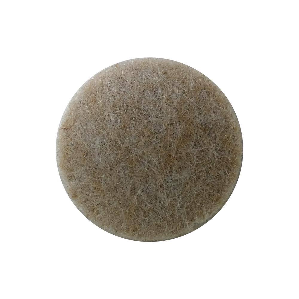 1 in. Beige Round Felt Heavy Duty Self Adhesive Furniture Pads (48-Pack) - Hercitys