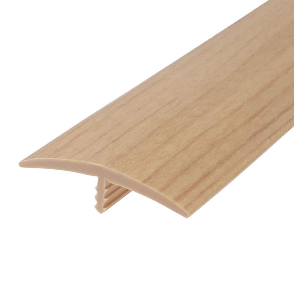 1-1/2 in. Maple Flexible Polyethylene Center Barb Hobbyist Pack Bumper Tee Moulding Edging 12 ft. long Coil - Hercitys