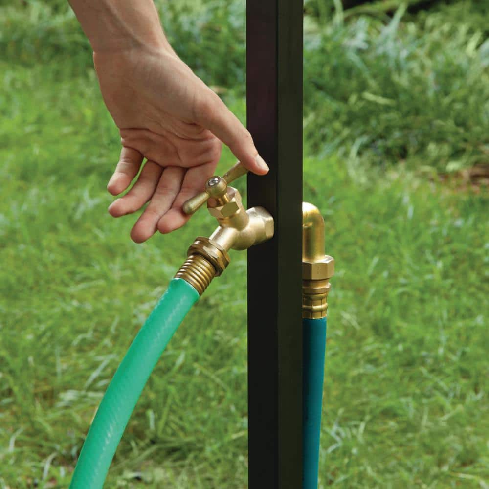 125 ft. Black Steel Customizable Hose Stand Garden Hose Reel - Hercitys