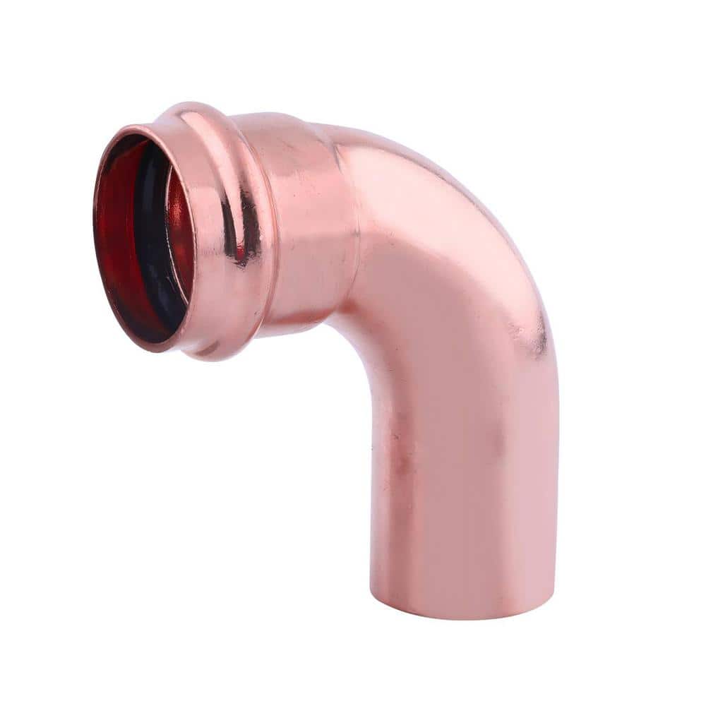 2-1/2 in. x 2-1/2 in. Copper Press XL 90° Street Elbow Press Fit x FTG - Hercitys