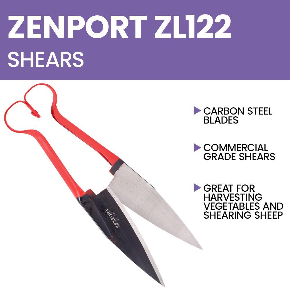 13 in. L 6.5 in. Carbon Steel Blade Heavy-Duty Onion/Sheep Shear - Hercitys