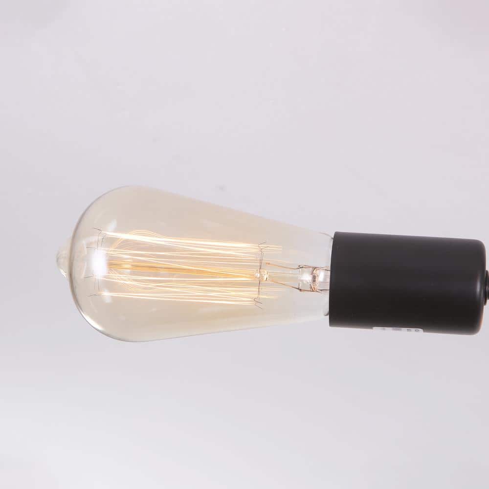 30.07 in. 8-Light Black Sputnik Transitional Flush Mount Ceiling Lights - Hercitys