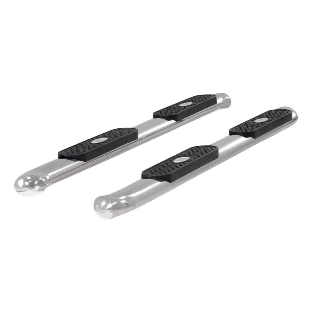 4-Inch Oval Polished Stainless Steel Nerf Bars, Select Chevrolet Silverado, GMC Sierra 1500, 2500, 3500 HD - Hercitys