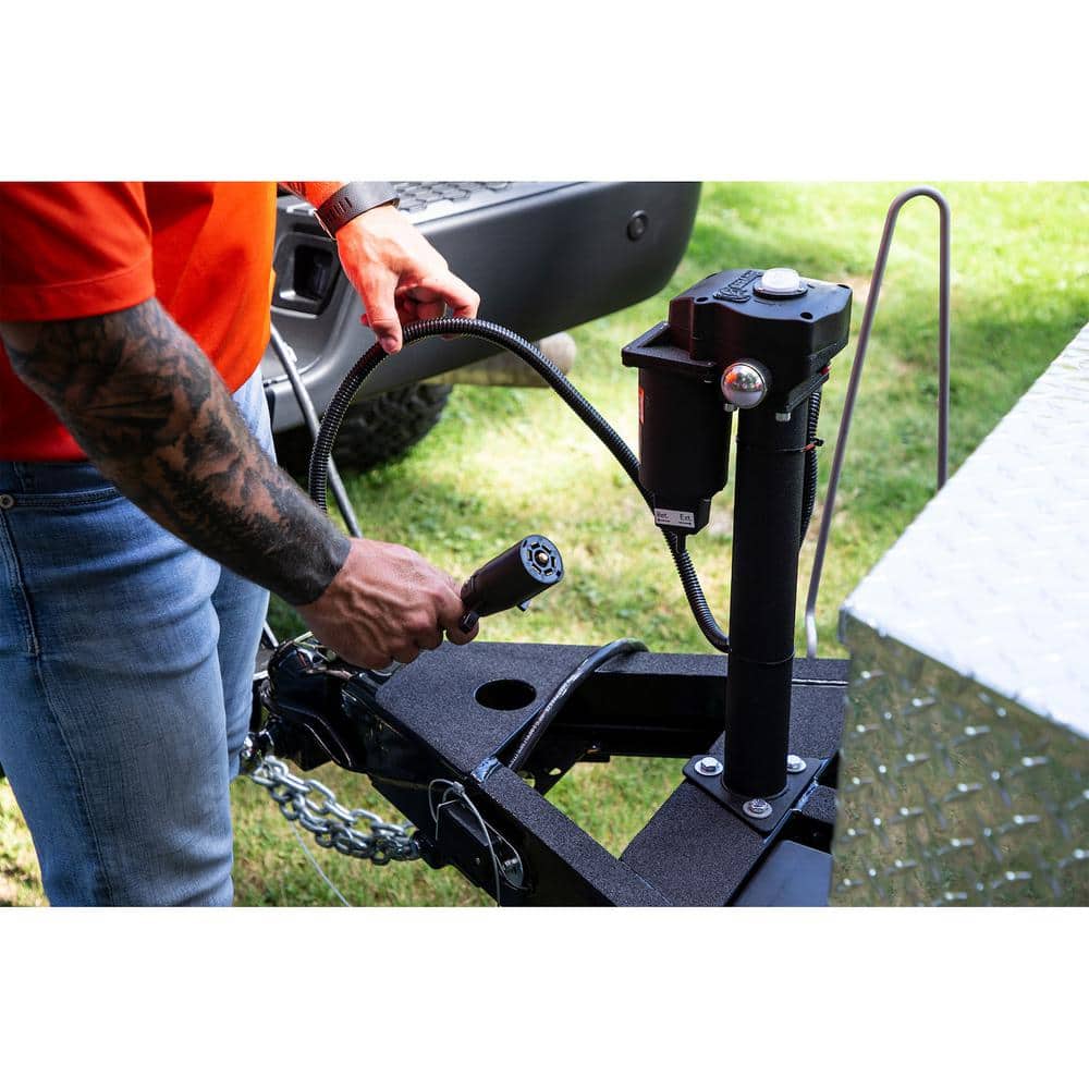 3,500 lbs. Capacity 12-Volt DC Electric Trailer Jack - Hercitys