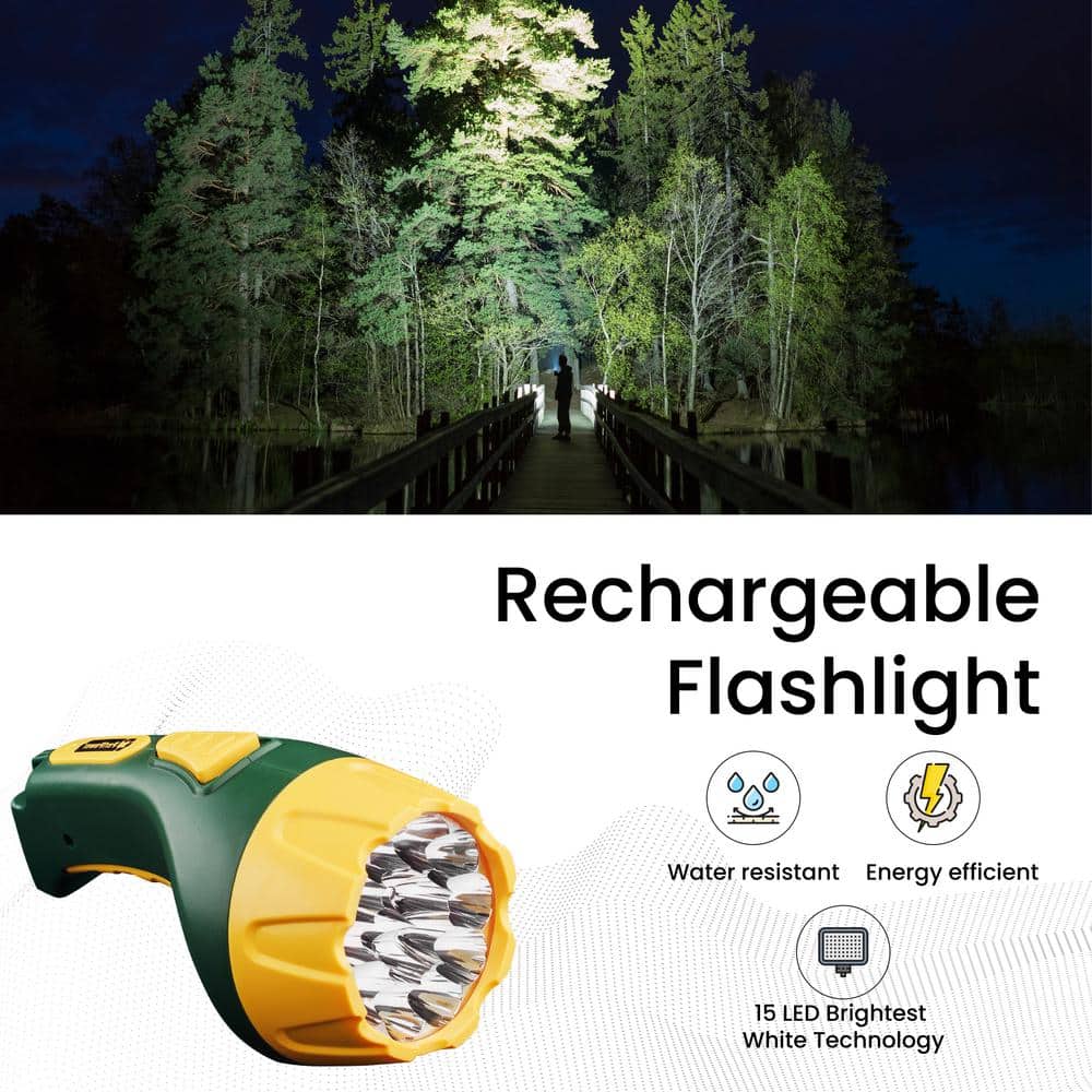 15 LED Rechargeable Flashlight - Hercitys
