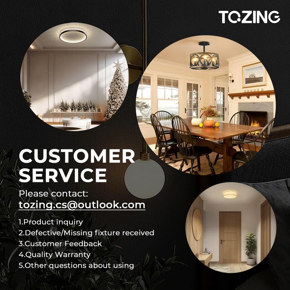 14 in. 4-Light Modern Sputnik Linear Black Metal Industrial Farmhouse Semi- Flush Mount Ceiling Lights Chandelier Light - Hercitys