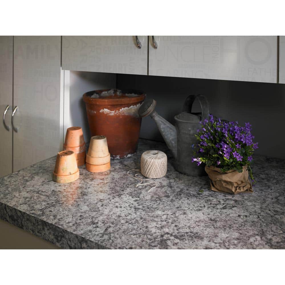 5 ft. x 12 ft. Laminate Sheet in Geriba Gray with Premiumfx Etchings Finish - Hercitys