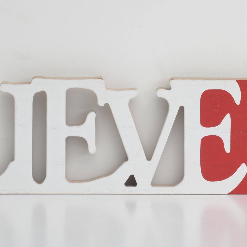 3.25 in. Wood Christmas Believe in the Miracle of Christmas Wall Plaque - Hercitys