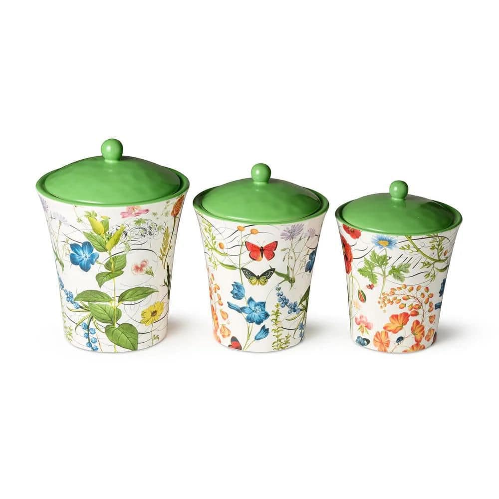 3-Piece Ceramic Greenhouse Canister Set - Hercitys
