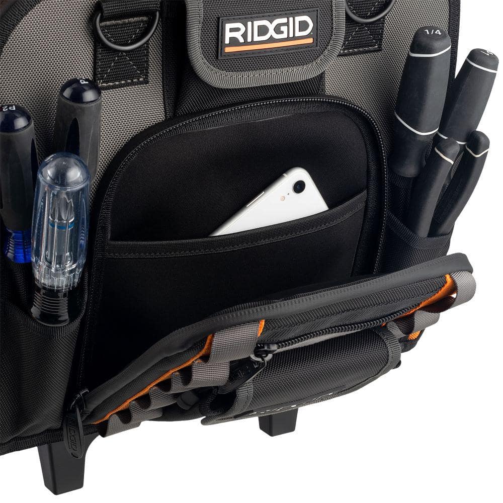 17 in. 64 Pocket Professional Grade Rolling Tool Bag - Hercitys