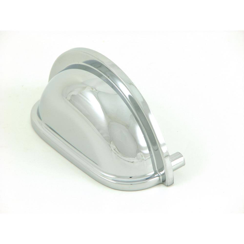 3 in. Center-to-Center Polished Chrome Cup Cabinet Pull (10-Pack) - Hercitys