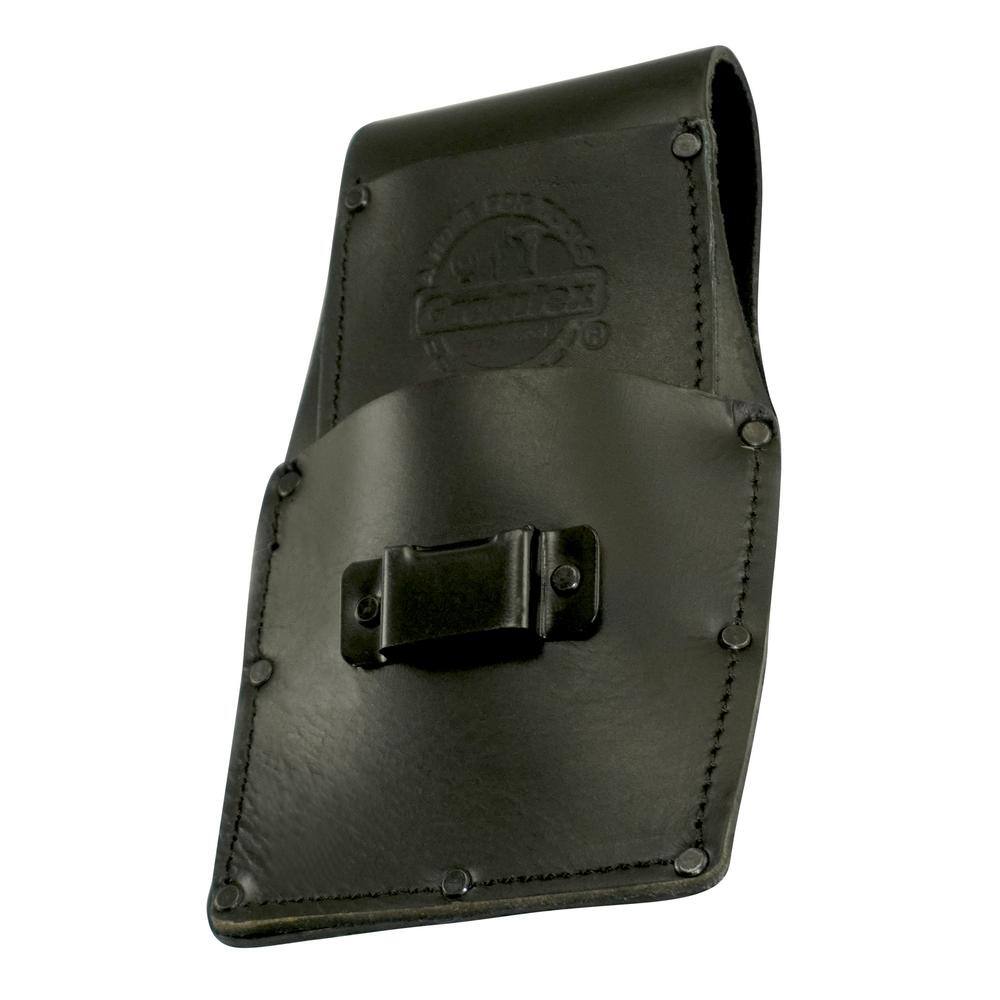 2″ Ambassador Series Black Top Grain Leather Measuring Tape Holder - Hercitys