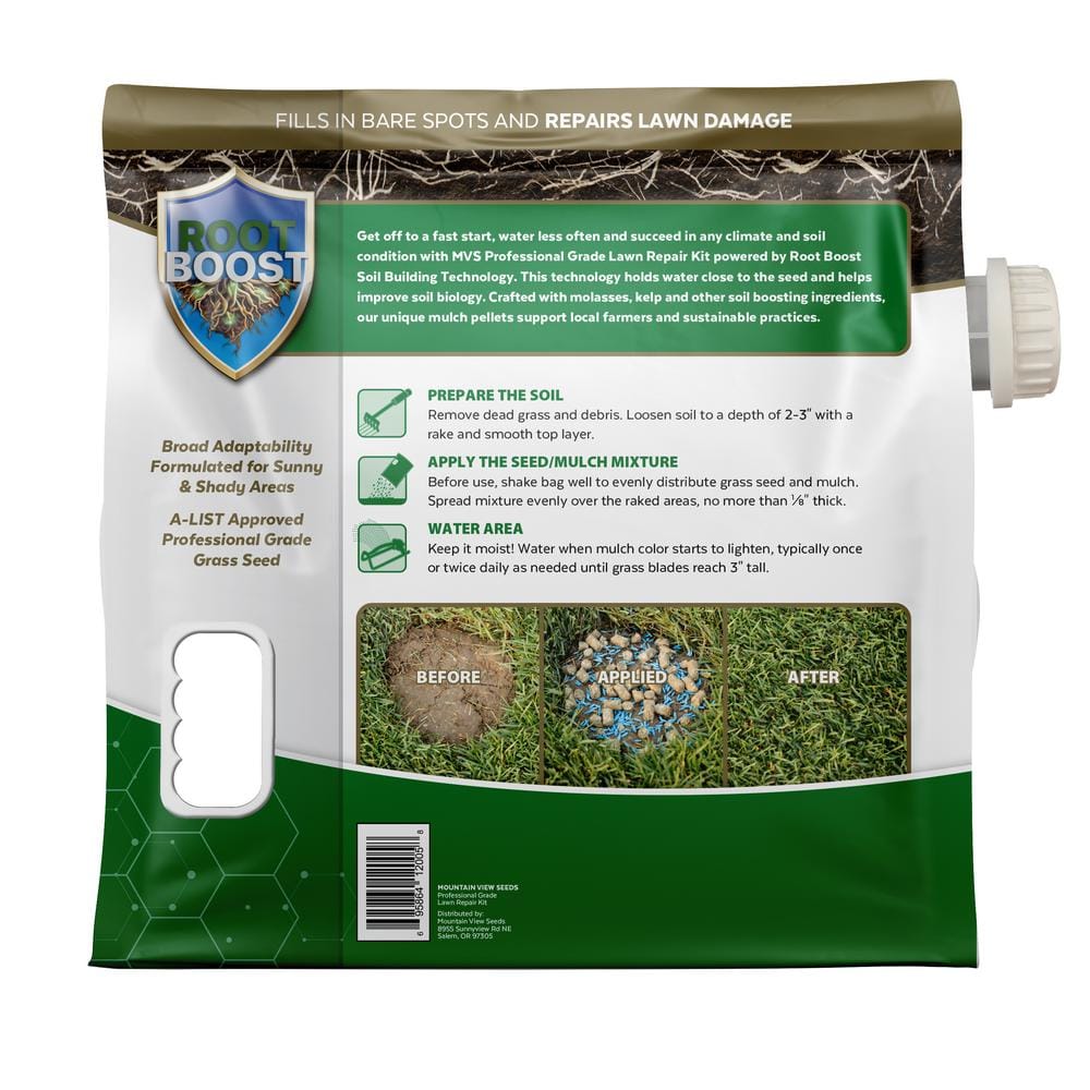 5 lbs. Sun and Shade Repair Mulch, Grass Seed and Fertilizer Combination - Hercitys