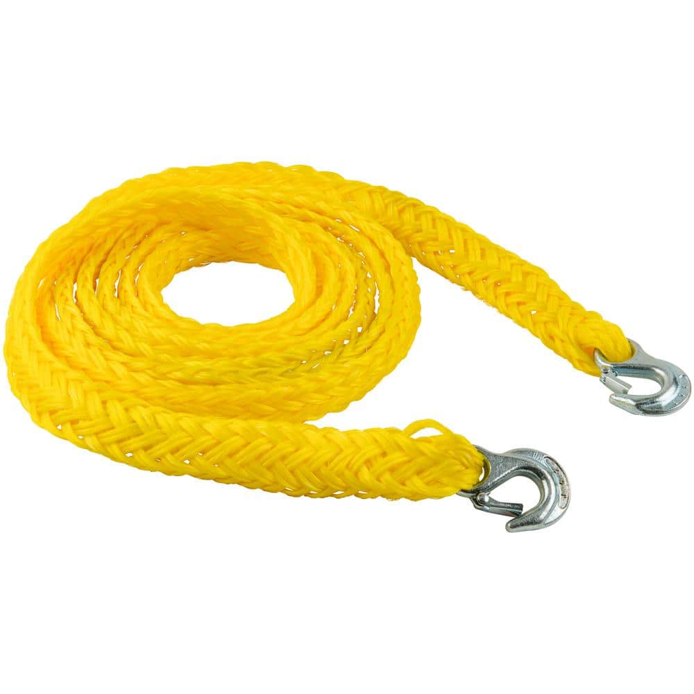 18 ft. x 7/16 in. Emergency Tow Rope with Hooks - Hercitys