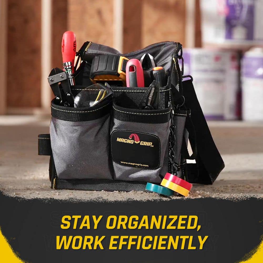 20-Pocket Electricians Pouch with Padded Shoulder Strap - Hercitys