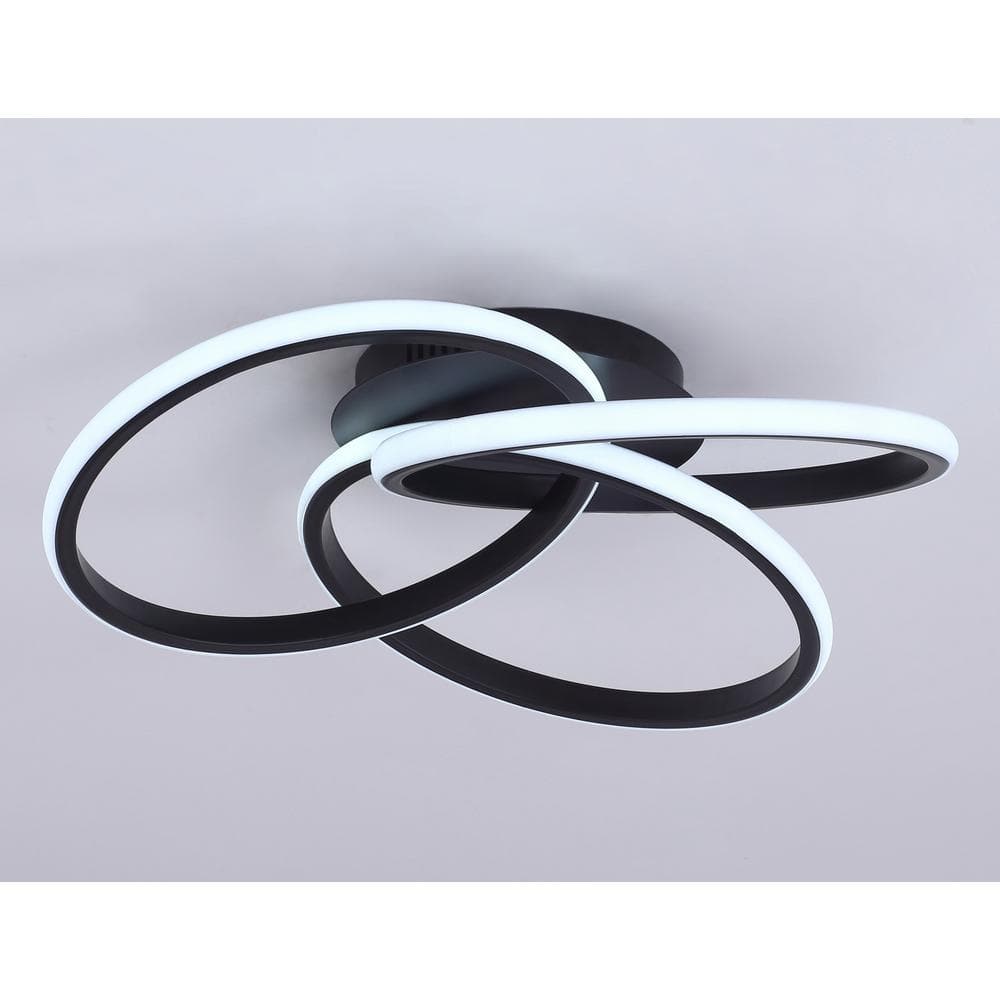 20.47 in. 1-Light Modern Linear Integrated LED Flush Mount Ceiling Lighting Fixtures - Hercitys