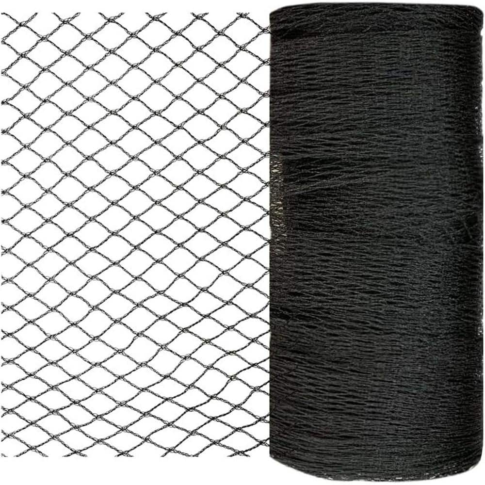 20 ft. x 20 ft. Outdoor Black Garden 1/2 in. Woven Mesh Bird Deer Netting for Plants Protection, Pond Netting for Leaves - Hercitys