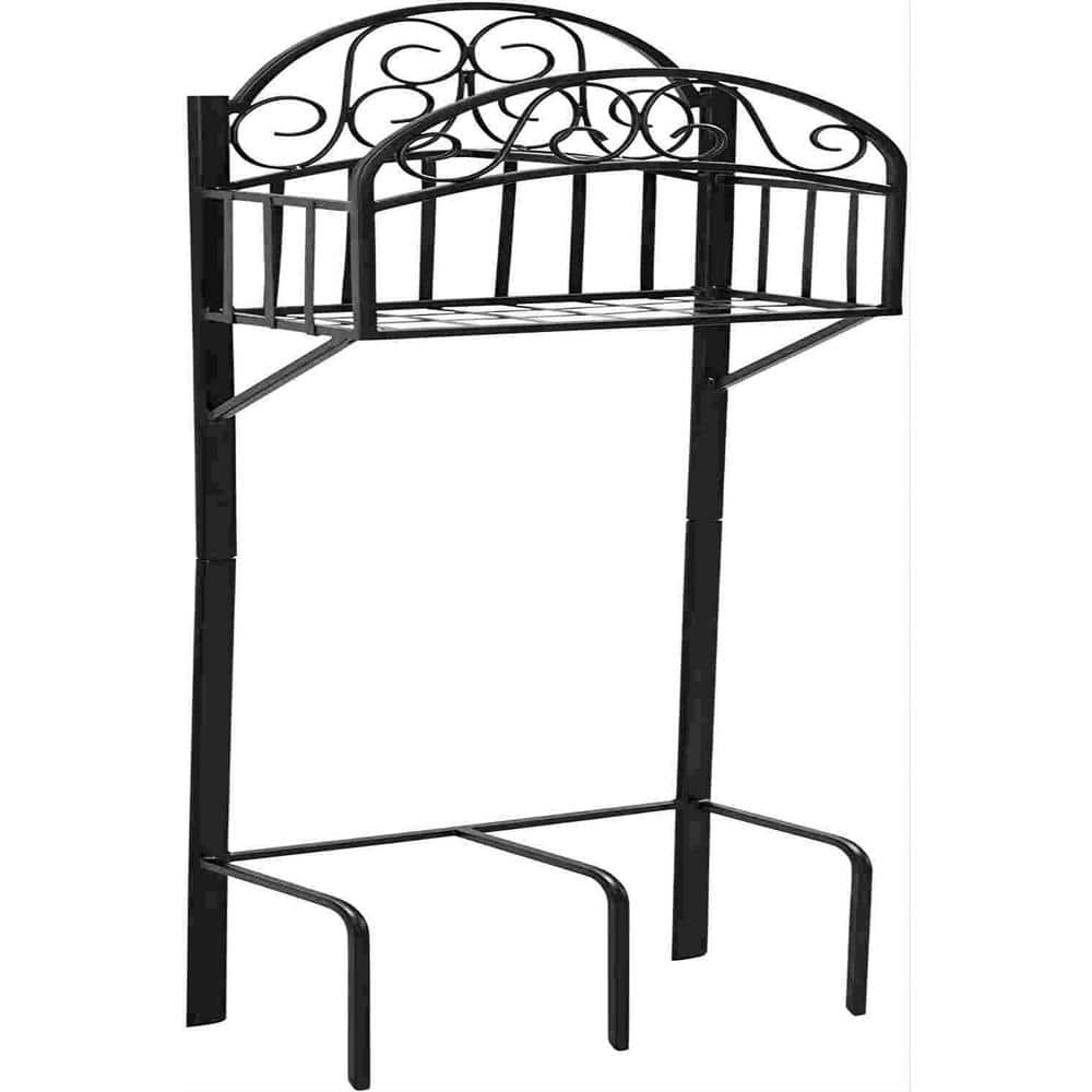 119-KD with Shelf Hose Stand, Black - Hercitys