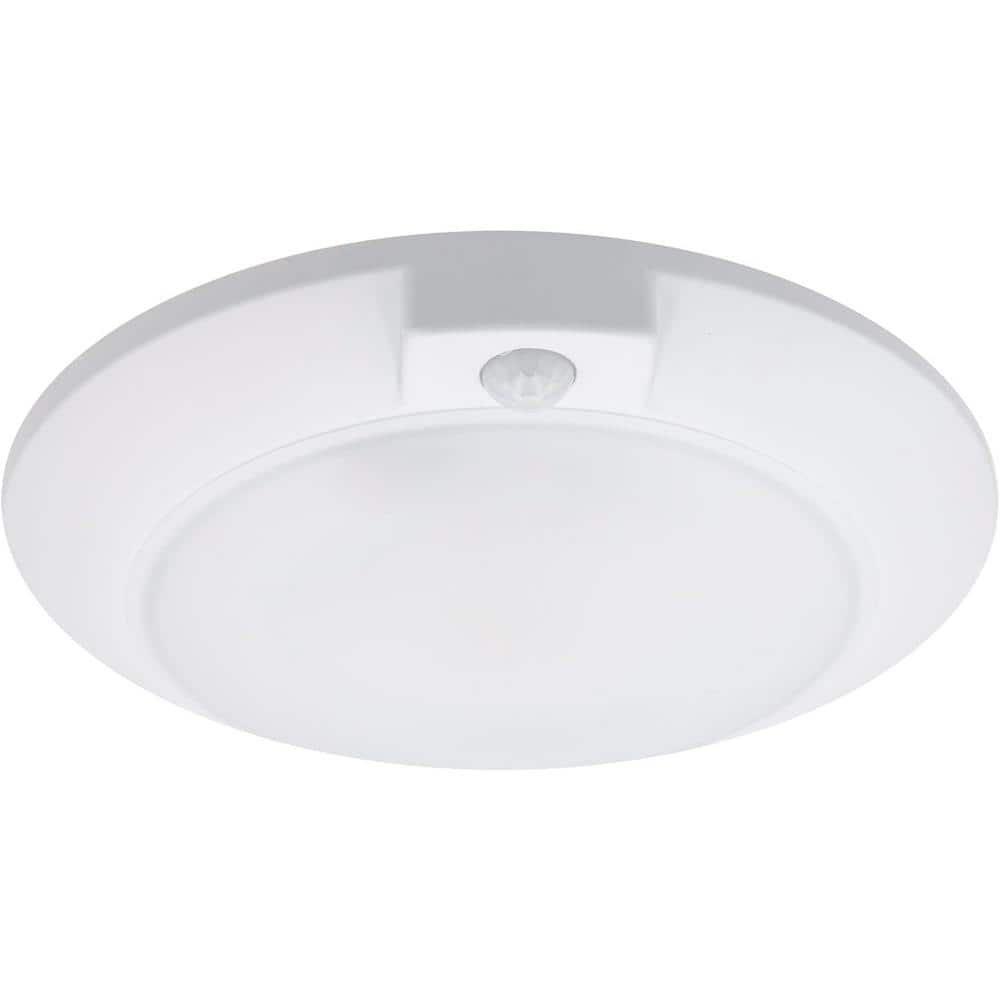 5.5 in. 12 W. White Standard Integrated LED Fixture with Motion Sensor Flush Mount Ceiling Lights - Hercitys