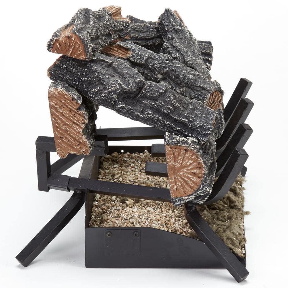 18 in. 45,000 BTU Match Light Mountain Oak Vented Natural Gas Log Set - Hercitys