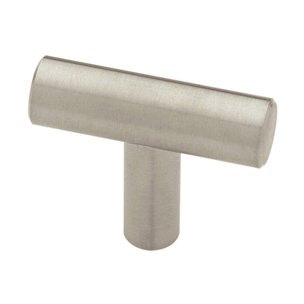 (24-Pack) Steel Bar 1-5/8 in. (41 mm) Modern Stainless Steel T-Shaped Bar Cabinet Knobs - Hercitys