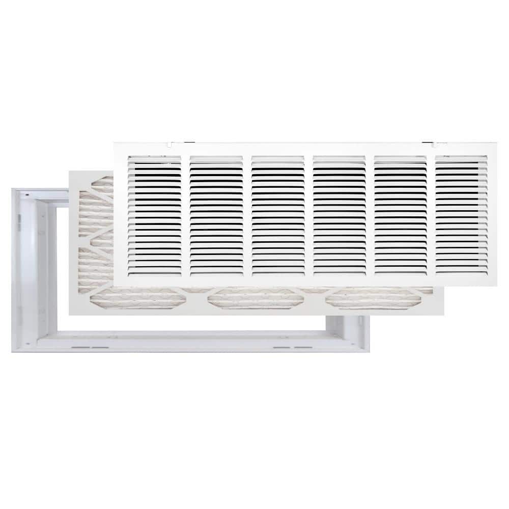 30 in. x 14 in. High Return Air Filter Grille with MERV 11 Filter Pre-Installed - Hercitys
