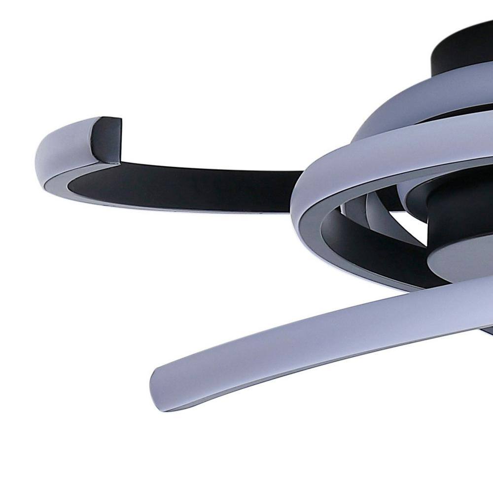 22 in. 1-Light Modern Linear LED Flush Mount Ceiling Lighting Fixtures - Hercitys