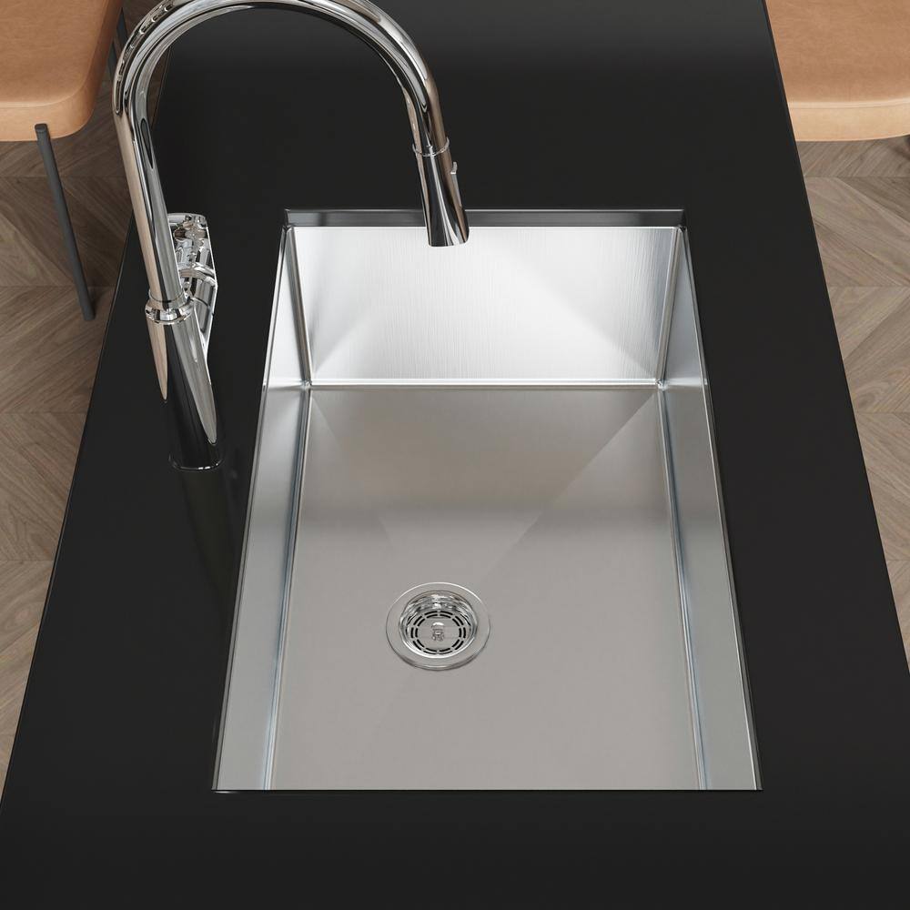 30 in. Multifunctional Undermount Single Bowl Nano Gray Stainless Steel Kitchen Sink (Sink Only) - Hercitys