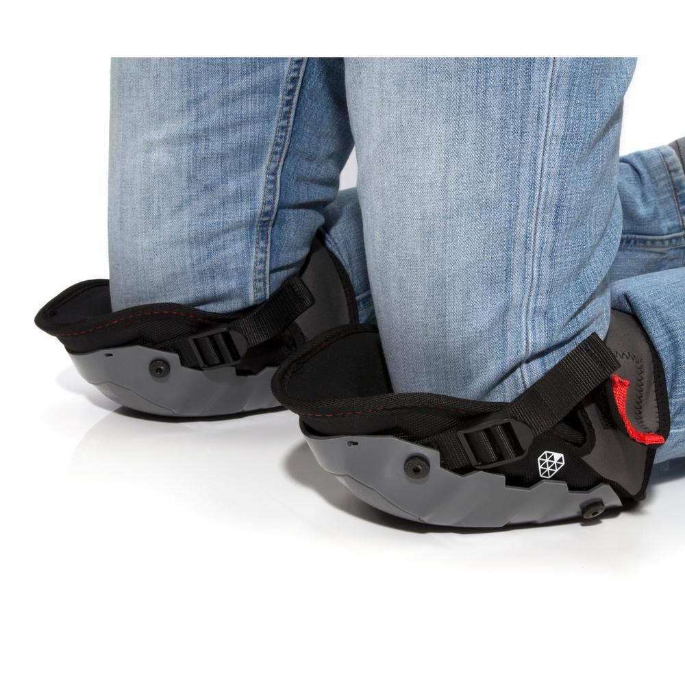 2-Piece Gel Knee Pad and Non-Marring Cap Attachment Combo Pack - Hercitys