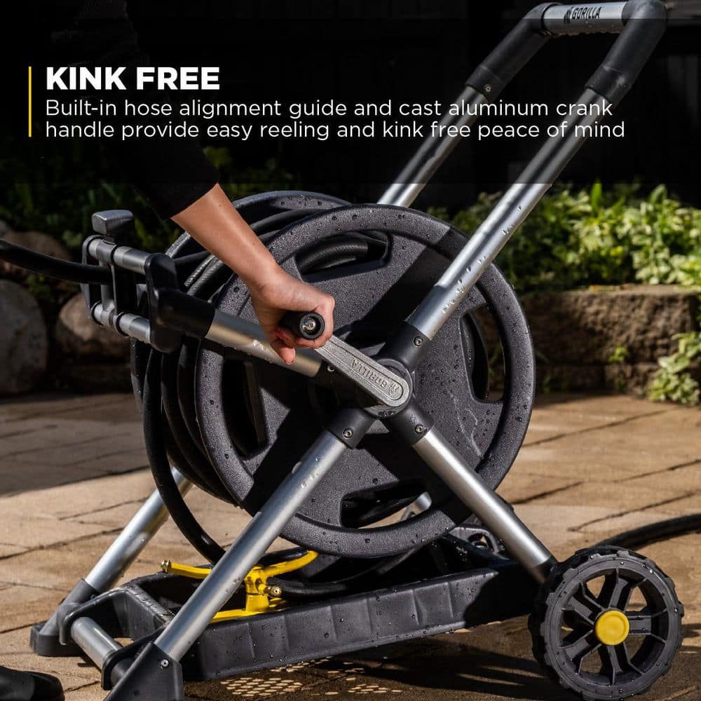 200 ft. Aluminum Zero Rust Premium Mobile Hose Reel - Hercitys