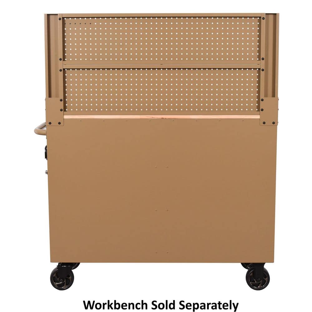 46 in. Gloss Tan Steel Pegboard Attachment - Hercitys