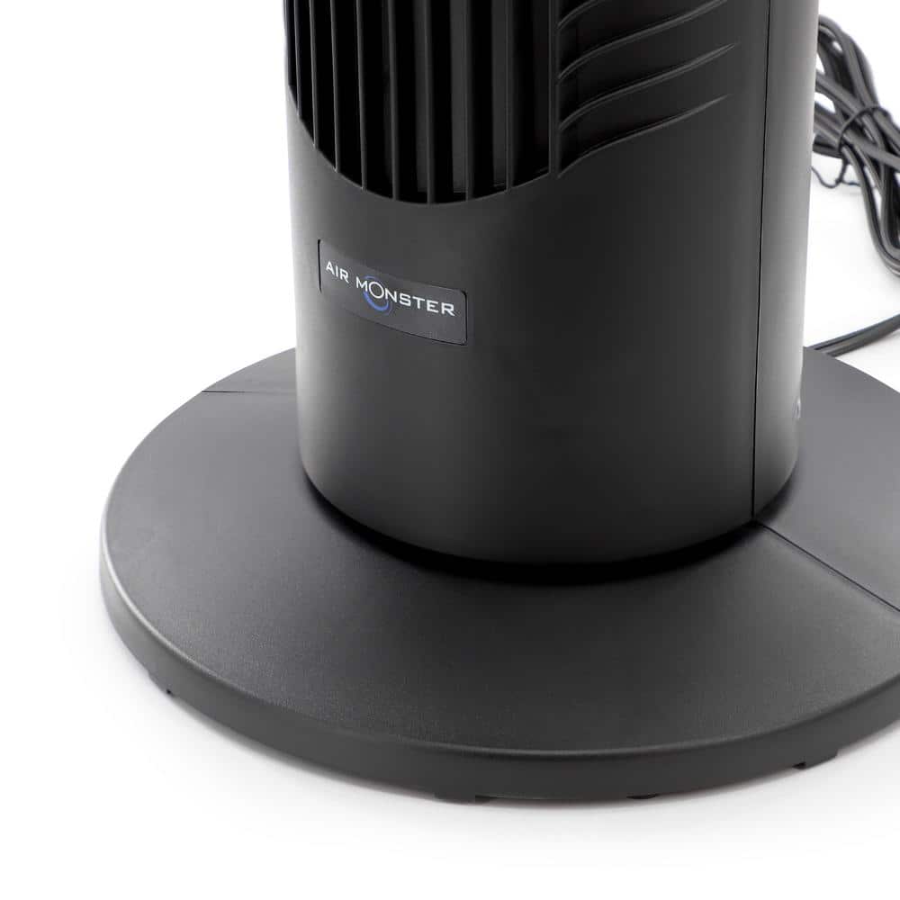 30 in. 3-Speed Oscillating Tower Fan in Black - Hercitys