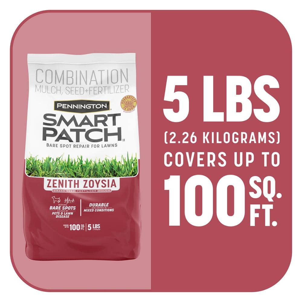 5 lbs. Smart Patch Zoysia Grass Seed with Mulch, Fertilizer - Hercitys