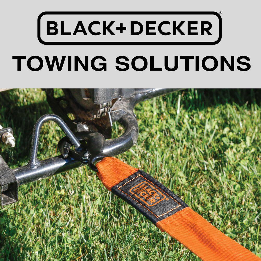 2 in. x 20 ft. Tow Strap w/Steel Hooks – 9,000 LB. Break Strength - Hercitys